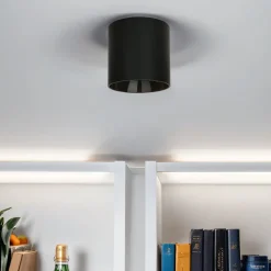 Kleiner Deckenstrahler Schwarz GU10 Ø12,7cm rund