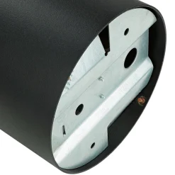 Kleiner Deckenstrahler Schwarz GU10 Ø12,7cm rund