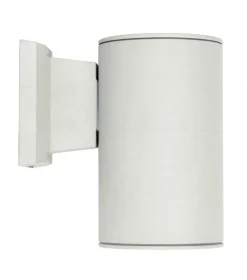 Kompakte Außenwandlampe rund IP54 Aluminium H:19cm