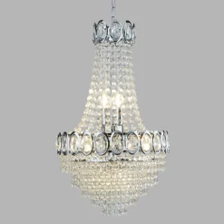 Kristall Kronleuchter Ø 38 cm H: max. 128 cm verstellbar