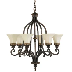 Kronleuchter ANABELL 1 6-flmg Lampe Landhaus