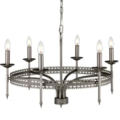 Kronleuchter aus Metall in Eisen Rustikal Ø72cm