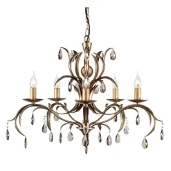 Kronleuchter CANDELA 10 Bronze Esstisch Lampe