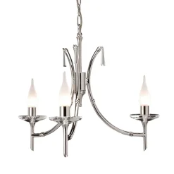 Kronleuchter CANDELA 2 mit LED Esszimmer in Nickel