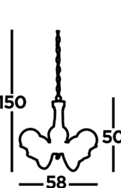Kronleuchter 5-flammig in Messing Antik Weiß E14 Metall Glas