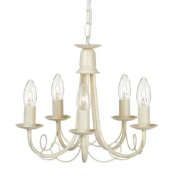 Kronleuchter GOTICA 5 Creme 5xE14 kürzbar Lampe