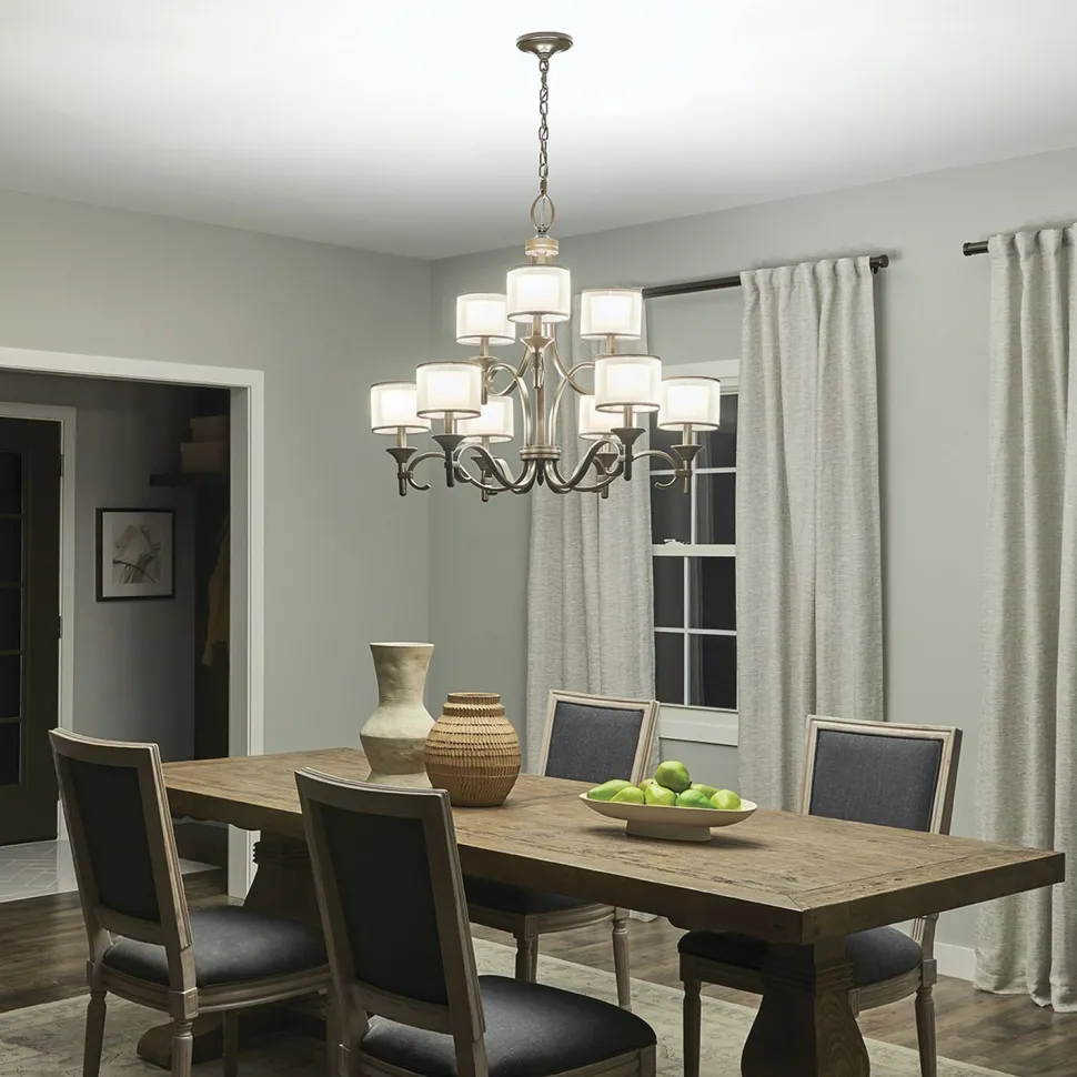 Kronleuchter groß mit Schirm Modern CANELADO