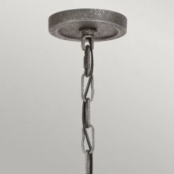 Kronleuchter Metall Glas E27 Ø 82,9 cm groß Rustikal