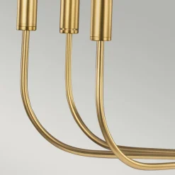 Kronleuchter Metall Jugendstil in Messing Ø76cm 9-armig