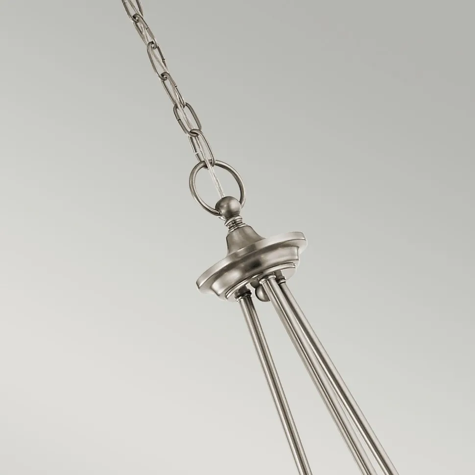 Kronleuchter mit Schirm Glas Metall Ø66cm Jugendstil