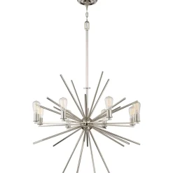 Kronleuchter NELI in Silber Ø86cm 6xE27 Lampe