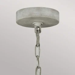 Kronleuchter Shabby Chic Ø 48,3 cm H: max. 216 cm Grau antik