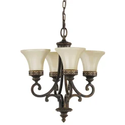 Kronleuchter 4xE27 Wohnzimmer Lampe ANABELL 1