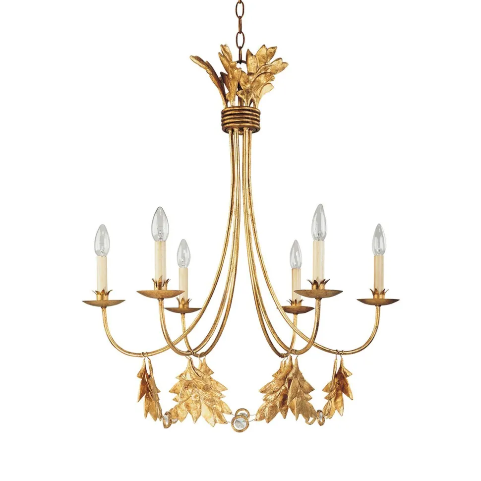 Kronleuchter YAGMUR vergoldet kürzbar Ø76cm Lampe