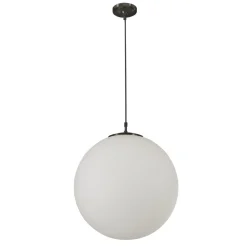 Kugel Pendelleuchte Glasschirm Metall B:30 cm blendarm