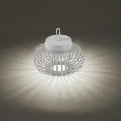 LED Akku Tischleuchte Dimmer Touch 22 cm IP44 2 W Weiß