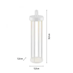 LED Akku Tischleuchte Metall dimmbar IP44 2700 K Weiß