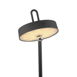 LED Akku Tischleuchte Schwarz Dimmer Touch IP44 47,2 cm