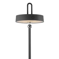 LED Akku Tischleuchte Schwarz Dimmer Touch IP44 47,2 cm