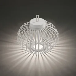 LED Akku Tischleuchte Weiß Dimmer Touch 33 cm IP44 2 W