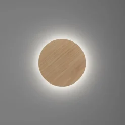 LED Akku Wandlampe Holz dimmbar Fernbedienung Timer 1 W