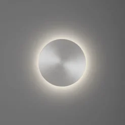 LED Akku Wandlampe in Silber dimmbar mit Fernbedienung