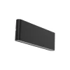 LED Außenlampe Wand Metall Schwarz 30 cm IP54 Up Down
