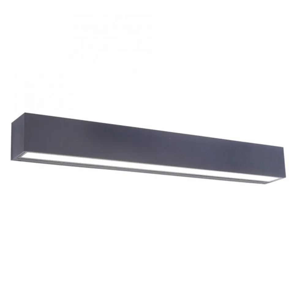 LED Außenleuchte Wand Aluminium B:50 cm IP65 Up & Down