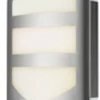 LED Außenleuchte Wand Edelstahl IP44 H: 28 cm 600 lm