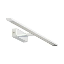 LED Bilderlampe Chrom 62 cm lang neutralweiß 4000 K Metall