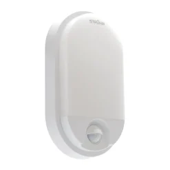 LED Deckenlampe außen mit Bewegungsmelder IP54 H: 21 cm Weiß