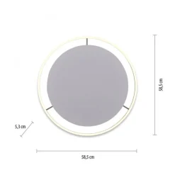 LED Deckenlampe dimmbar Aluminium Ø58,5 cm 3650 lm 28 W