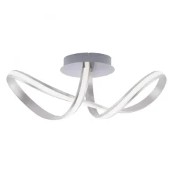 LED Deckenlampe dimmbar Metall in Stahl 2050 lm Modern