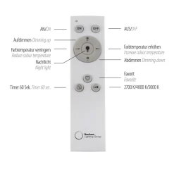 LED Deckenlampe Fernbedienung 2700-5000 K 45 cm dimmbar