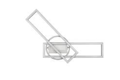 LED Deckenlampe in Nickel Dimmer Fernbedienung 4500 lm