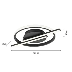 LED Deckenlampe Modern Metall L:42,5 cm 2100 lm dimmbar