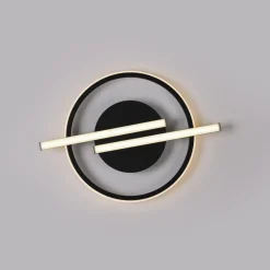 LED Deckenlampe Modern Schwarz Messing 3000 K dimmbar