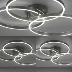 LED Deckenlampe Ringe Fernbedienung L:75 cm dimmbar