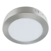 LED Deckenlampe rund D: 17 cm Chrom Weiß 4000 K