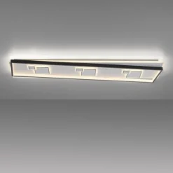 LED Deckenlampe Weiß Schwarz warmweiß 3000 K 97,5 cm