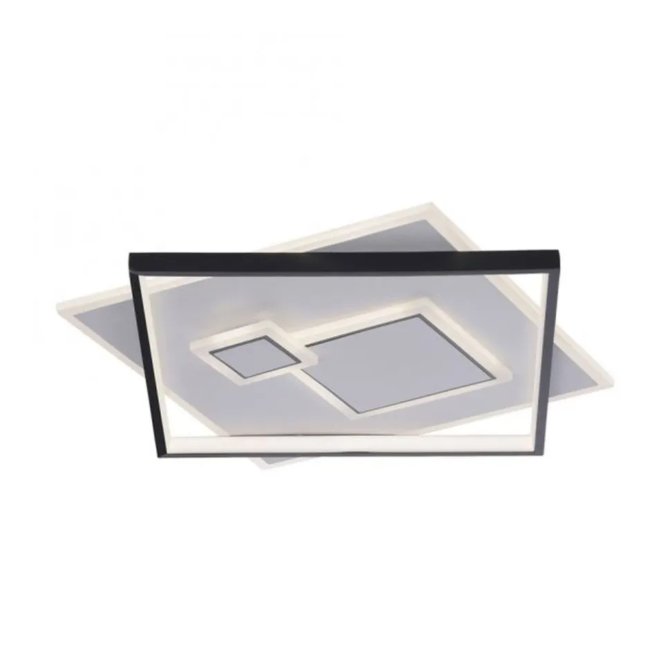 LED Deckenlampe Weiß Schwarz warmweiß 3000 K 4900 lm