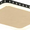 LED Deckenleuchte Aluminium Gold Schwarz 3000 K B:25 cm