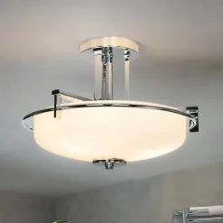 LED Deckenleuchte Bad satiniertes Glas blendarm IP44