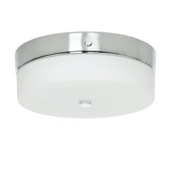 LED Deckenleuchte JANJA in Chrom IP44 Ø25cm Lampe
