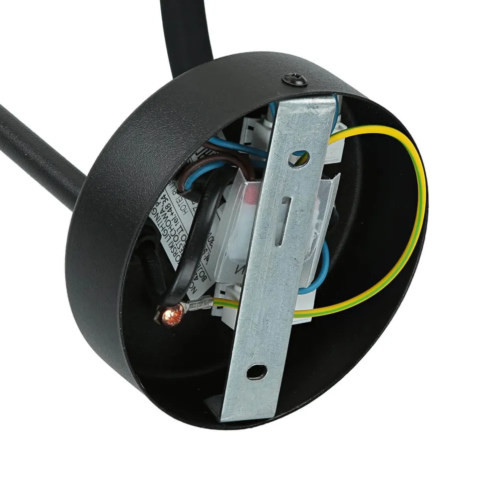 LED Deckenleuchte LUKE schwarz 64W Wohnzimmerlampe