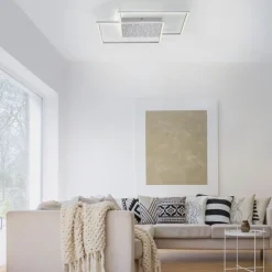 LED Deckenleuchte mit Nachthimmel in Stahl 49 W dimmbar