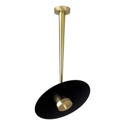 LED Deckenleuchte rund D: 30 cm in Bronze hell Schwarz