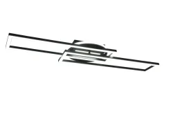 LED Deckenleuchte Schwarz Dimmer Fernbedienung 4500 lm