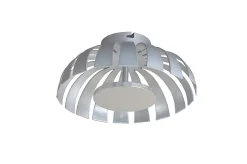 LED Deckenleuchte Silber 1100lm rund 26cm FLARE