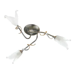 LED Deckenleuchte VAJA Schwarz 3xEG9 Vintage Lampe